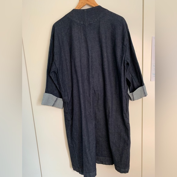 MUJI light jean coat - indigo, size M women’s - Picture 2 of 4